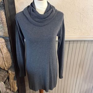 Daisy Fuentes Charcoal Cowl Neck Sweater Tunic